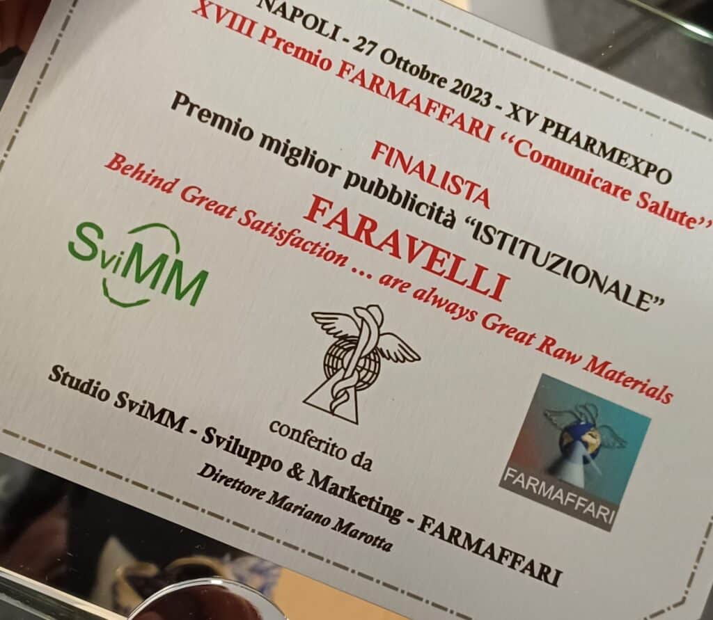 Great Satisfaction,Faravelli. Great Satisfaction di Faravelli per Comunicare Salute a Pharmaexpo - 10 Novembre 2023