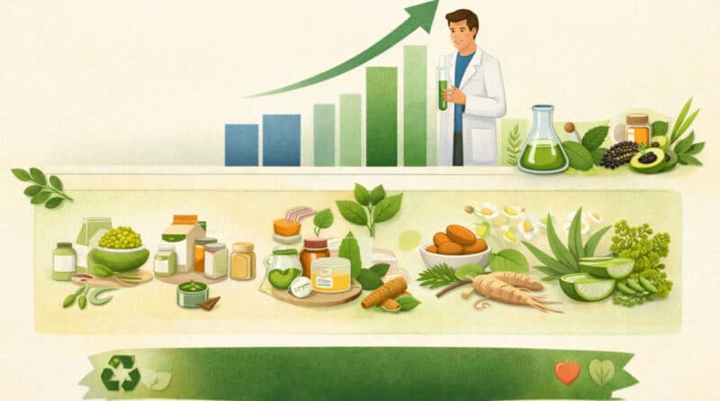 mercato. Plant extracts market: mercato globale proiettato a $104,7 miliardi entro il 2033 trainato dalla domanda di ingredienti naturali - 12 Gennaio 2026