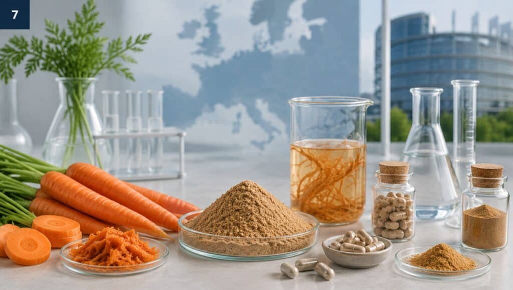 estratto di carota. L’Unione europea autorizza l’estratto di carota arricchito di RG-I come novel food - 1 Luglio 2026